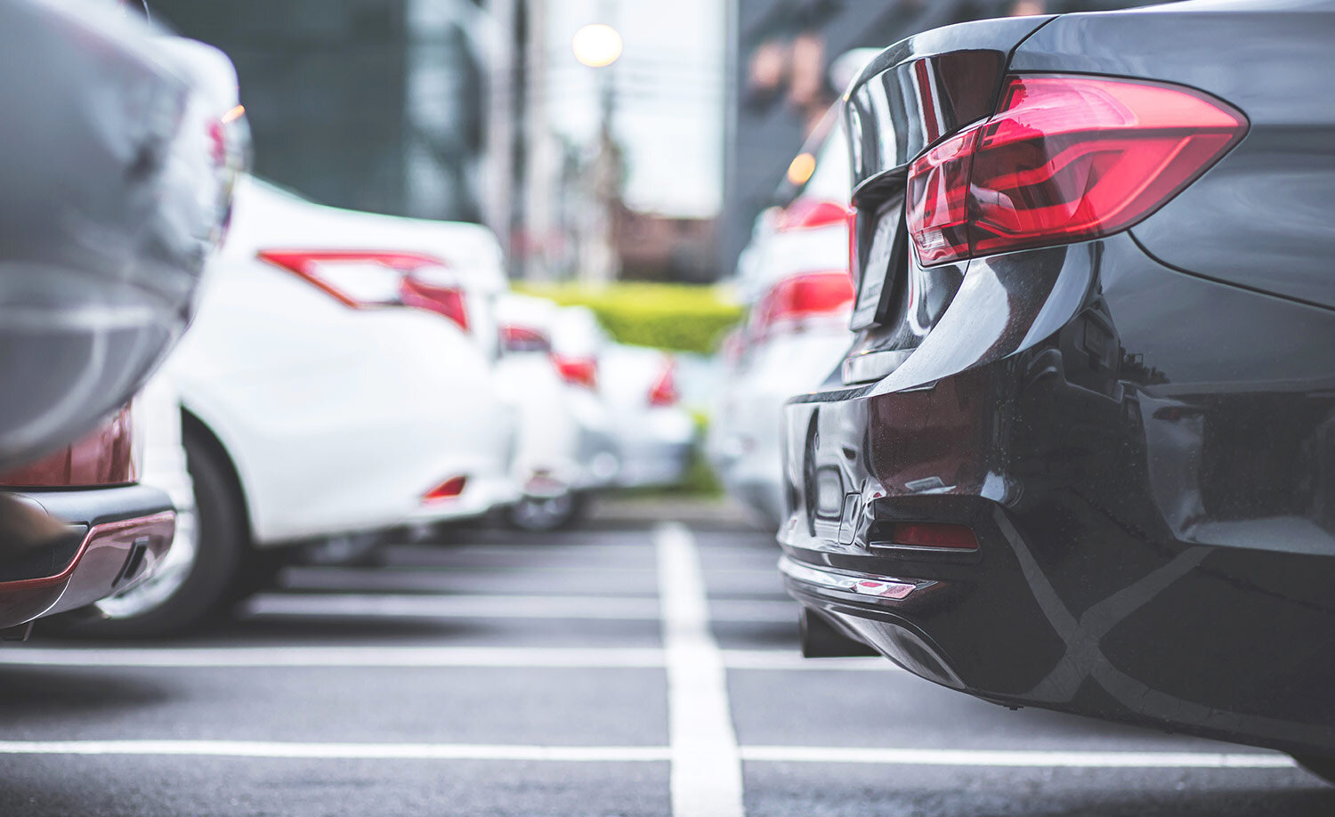 Großer Firmenparkplatz mit Premium-Fahrzeugen | Auto-Langzeitmiete für Firmen bei Autovermietung Arndt